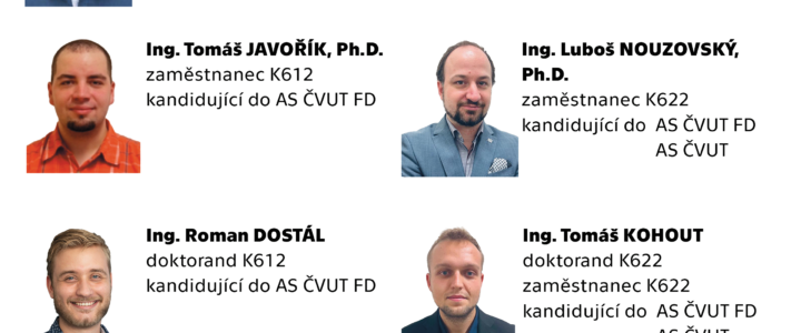 Podpořte kandidáty oboru DOS ve volbách do akademického senátu ČVUT
